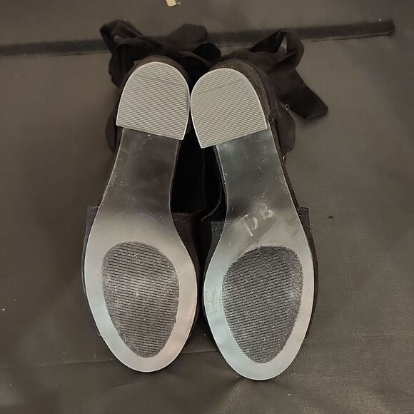 BRAND NEW JUSTFAB KARINE PEEP-TOE BOW-TIE ANKLE BOOTIES G1 - Picture 12 of 15